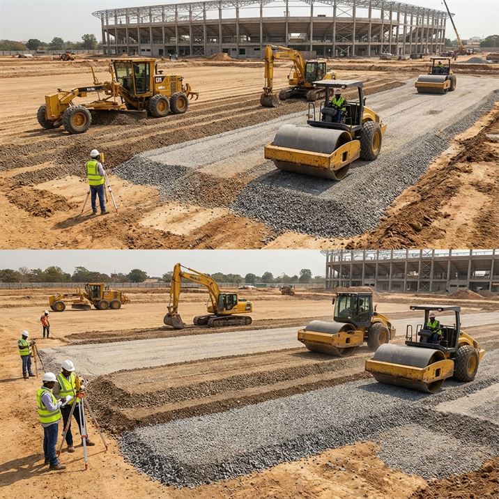 راهنمای زیرسازی زمین چمن مصنوعی (بتن یا شن‌ریزی؟)